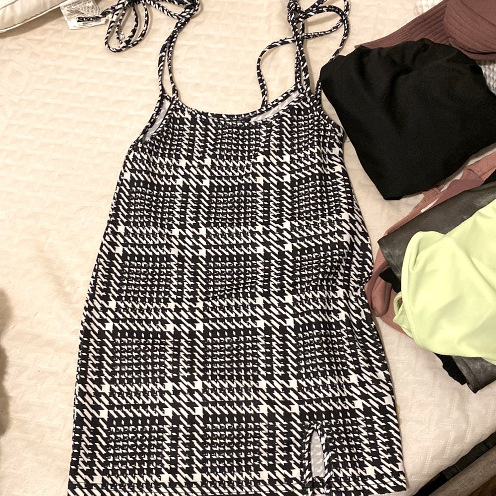 Shein checkered dress